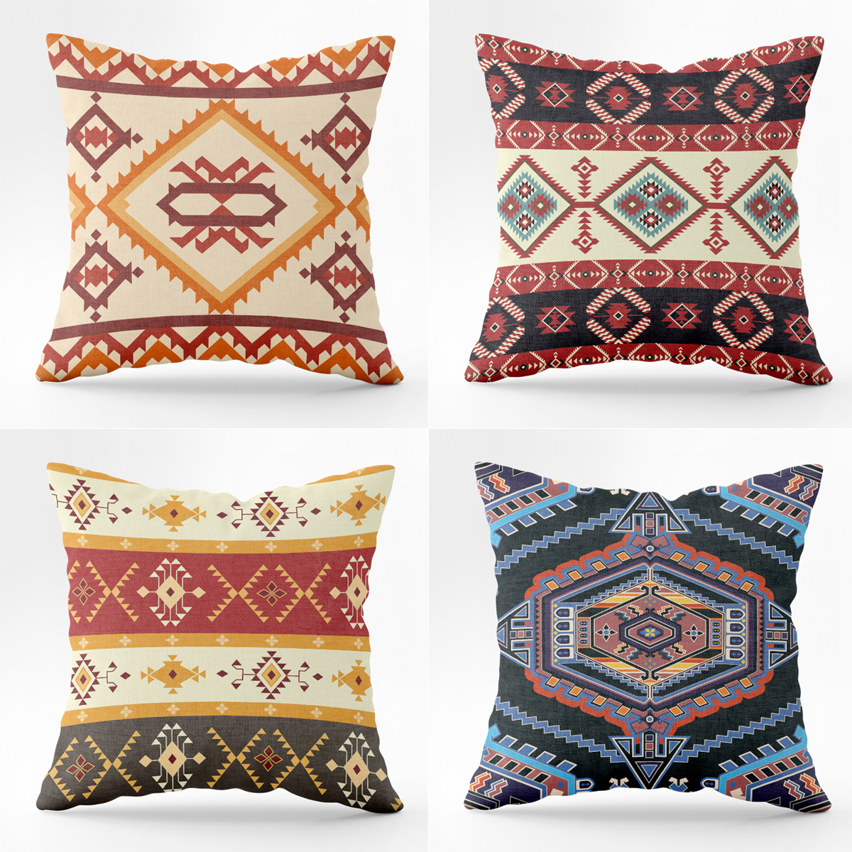 18/" Geometric Vehicles Letters Animal Throw Cushion Cover Sofa Pillow Case Decor